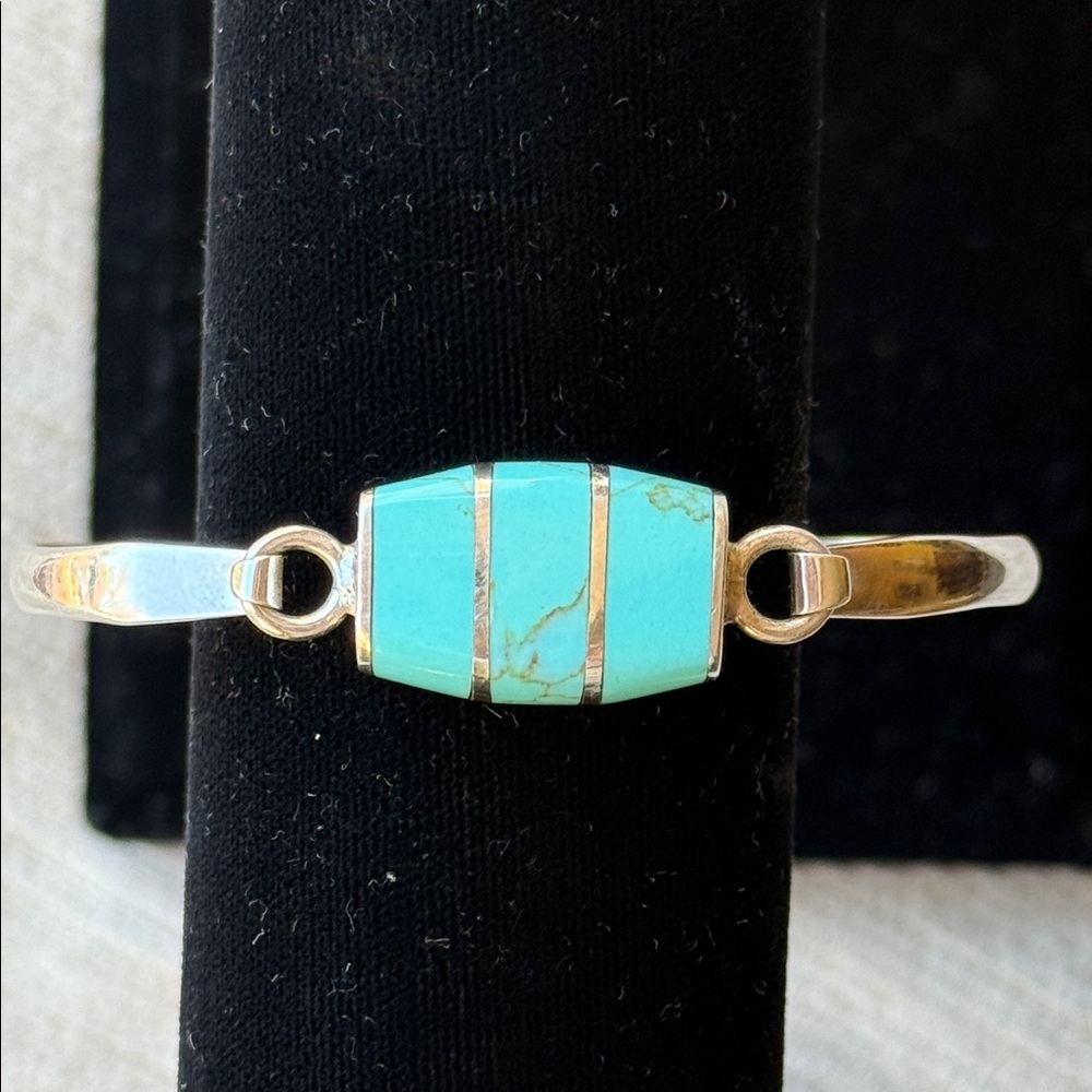 Turquoise and Silver Women's Bracelet